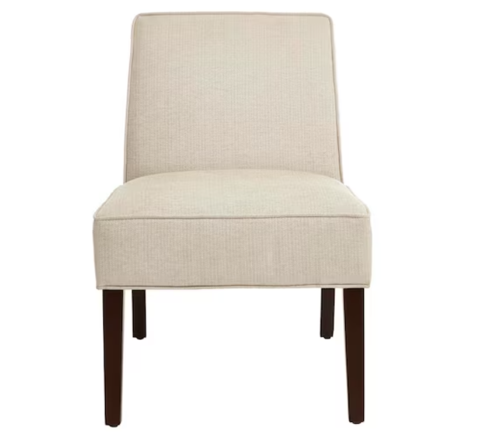 Teagan Beige Upholstered Accent Chair