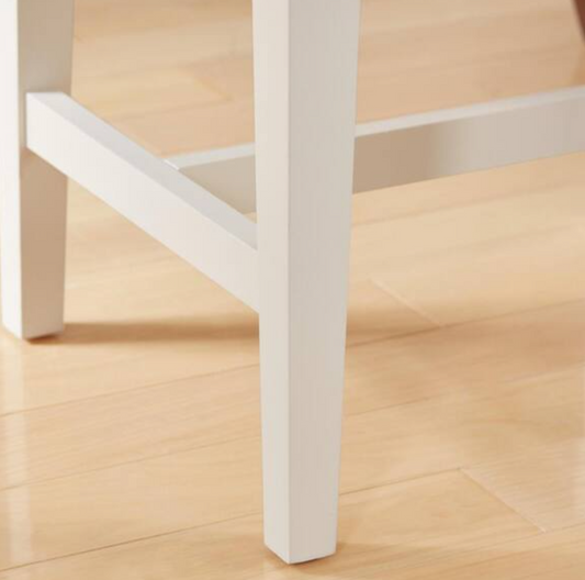 Bellamy Rectangular Ivory Wood 1 Drawer End Table (20 in. W x 22 in. H)