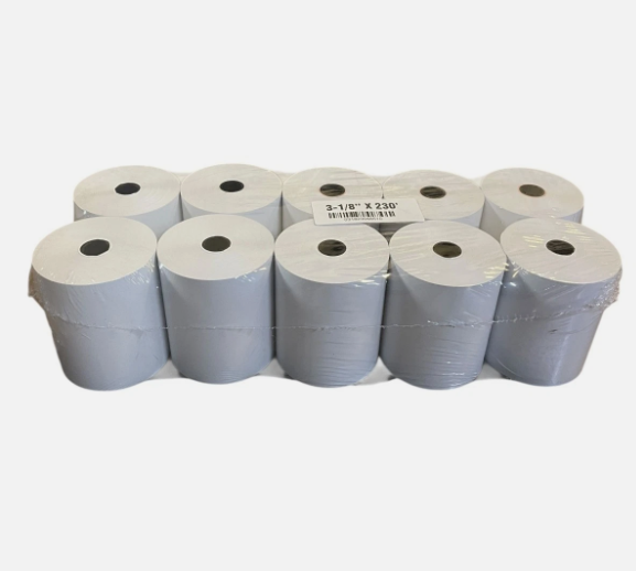 Tough Thermal Paper Register Rolls 80 MM x 70 MTRS 48 GSM 3-1/8" 230 10 Rolls