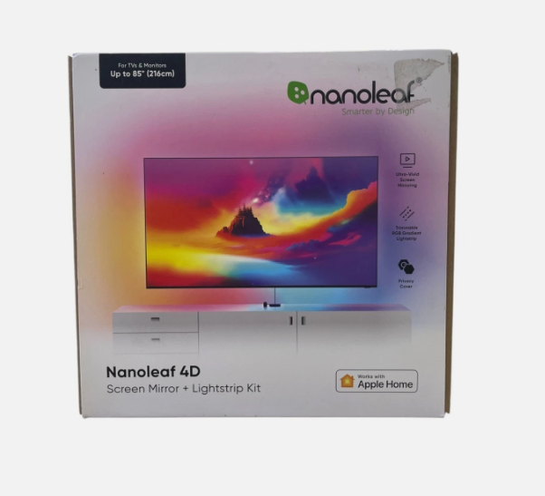 Nanoleaf 4D Screen Sync Ambient RGB LED TV Light Strip Kit Trimmable 85inch