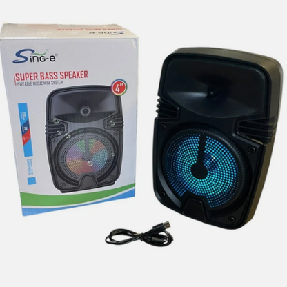 Sing-e Portable Super Bass Mini Speaker ZQS 1461S Bluetooth 4 Inch