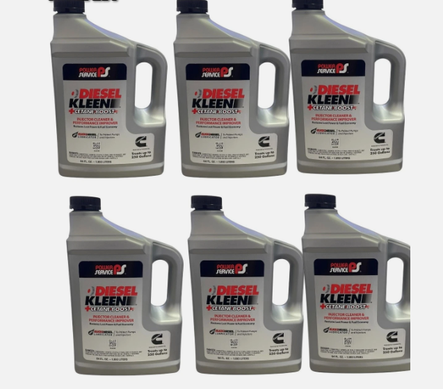 Lot of 6 Power Service 3064-06 Diesel Kleen + Cetane Boost - 64oz Each