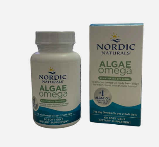 Nordic Naturals Algae Omega Plant Based EPA & DHA Dietary Supplements 60 count