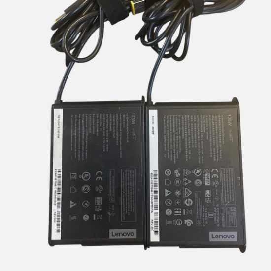 Lot of 2 Lenovo ThinkPad 135W Charger AC Power AdapterADL135SCC2A No Power Cable