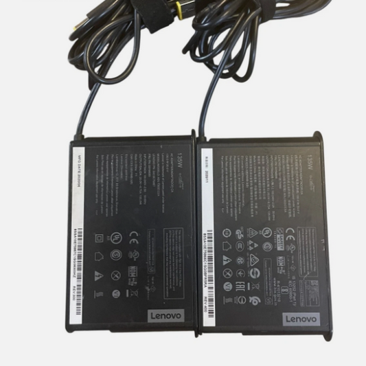 Lot of 2 Lenovo ThinkPad 135W Charger AC Power AdapterADL135SCC2A No Power Cable
