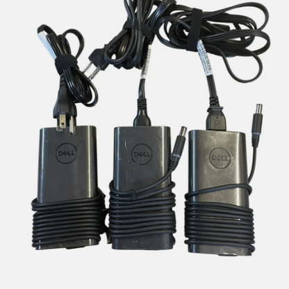 Lot of 3 OEM Dell Laptop 90W 7.4mm Slim Charger AC Power Adapter LA90PM130