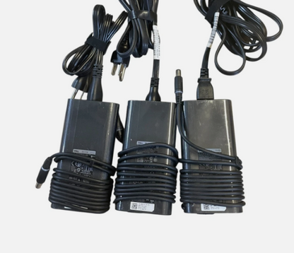 Lot of 3 OEM Dell Laptop 90W 7.4mm Slim Charger AC Power Adapter LA90PM130