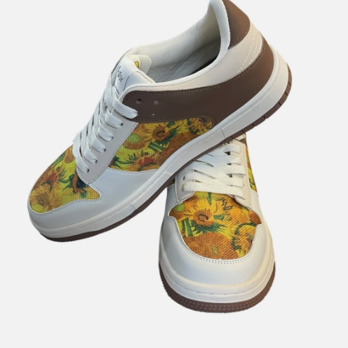 Galartsy Sunflowers in Vase 1888 Unisex Sneakers US Men 8.5 US Women 10