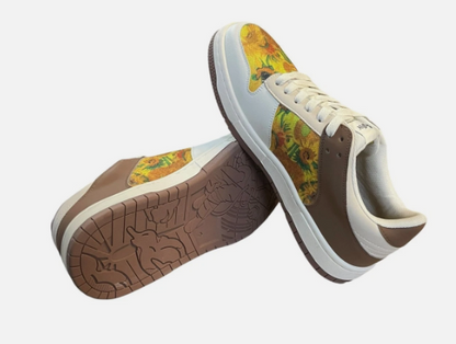 Galartsy Sunflowers in Vase 1888 Unisex Sneakers US Men 8.5 US Women 10