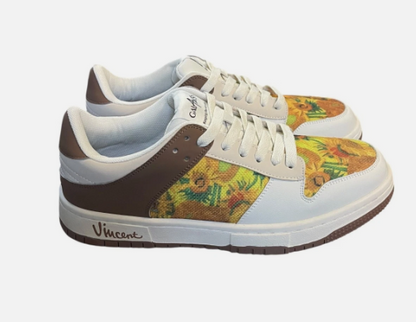 Galartsy Sunflowers in Vase 1888 Unisex Sneakers US Men 8.5 US Women 10