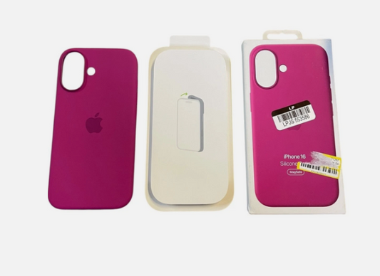 OEM Genuine Apple iPhone 16 Silicone Case with MagSafe - Fuchsia