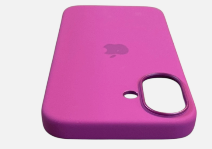 OEM Genuine Apple iPhone 16 Silicone Case with MagSafe - Fuchsia