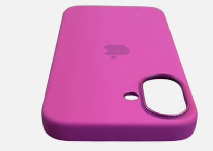 OEM Genuine Apple iPhone 16 Silicone Case with MagSafe - Fuchsia