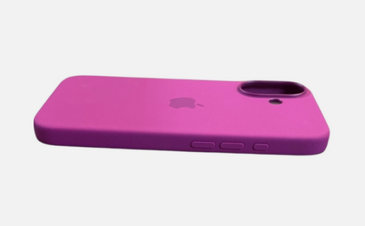 OEM Genuine Apple iPhone 16 Silicone Case with MagSafe - Fuchsia