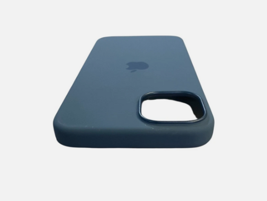 OEM Genuine Apple iPhone 15 Plus Silicone Case with MagSafe - Storm Blue