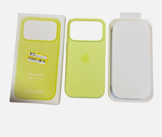 Lot of 5 Apple iPhone 17 Pro Silicone Case with MagSafe – Neon Yellow