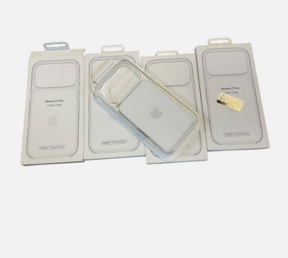 Lot of 4 OEM Genuine Apple iPhone 17 Pro Clear Case with MagSafe