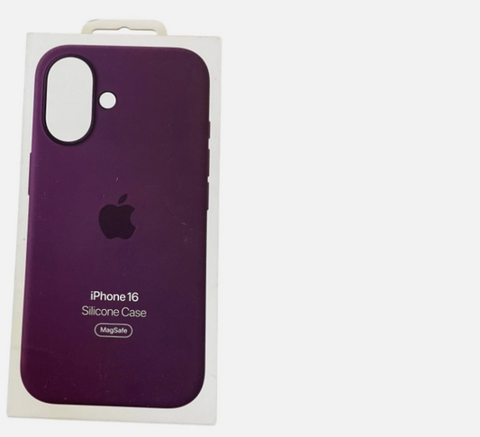 Apple iPhone 16 Silicone Case with MagSafe - Plum
