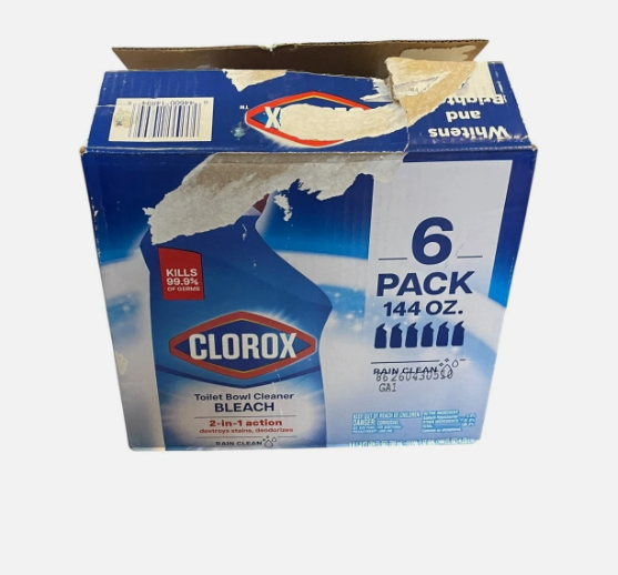 Lot of 6 Clorox Toilet Bowl Cleaner with Bleach Gel, Rain Clean, 24 Fluid Ounce