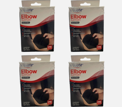 Lot of 4 Equate Elbow Support Adjustable One-Size Damaged Box (Open Box)