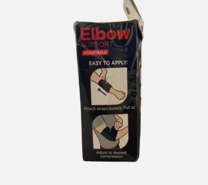 Lot of 4 Equate Elbow Support Adjustable One-Size Damaged Box (Open Box)