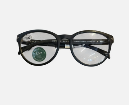 Karun Women's Ralún Round Frame Eyeglasses Black 54 19 142 KAOF0151 Italy Brand