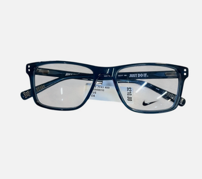 Nike Men's 7243 400 Eyeglasses Frames Blue Color 52-17-140
