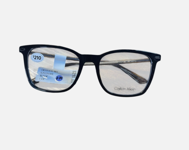 Calvin Klein Men's CK22541G Eyeglasses Square Frame Black 55-19-145