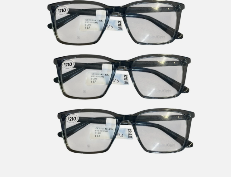 Lot of 3 Calvin Klein Men's CK23514G 435 Eyeglasses Frames Blue 53-18-145