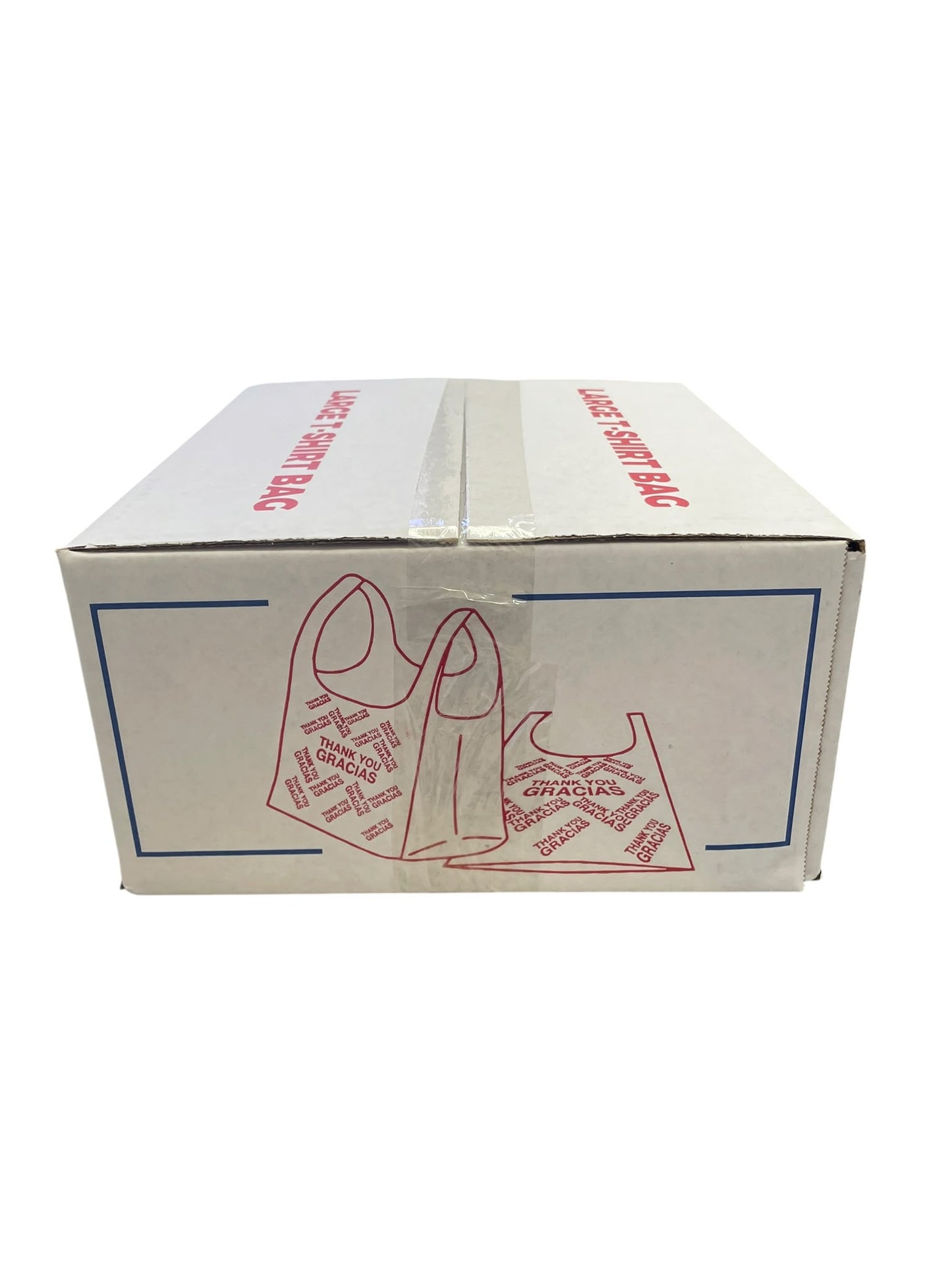 THANK YOU T-Shirt Bags 11.5" x 6.5" x 21" White Plastic Shopping bag 1000
