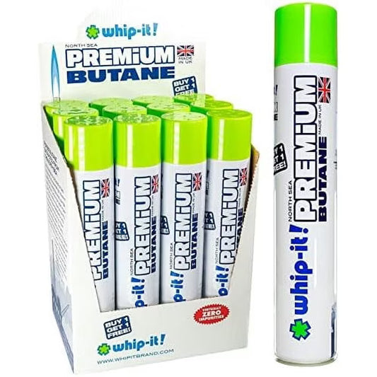 Premium - 420ml Cans - World's Purest Butane Made in The UK - B112 12 Cans