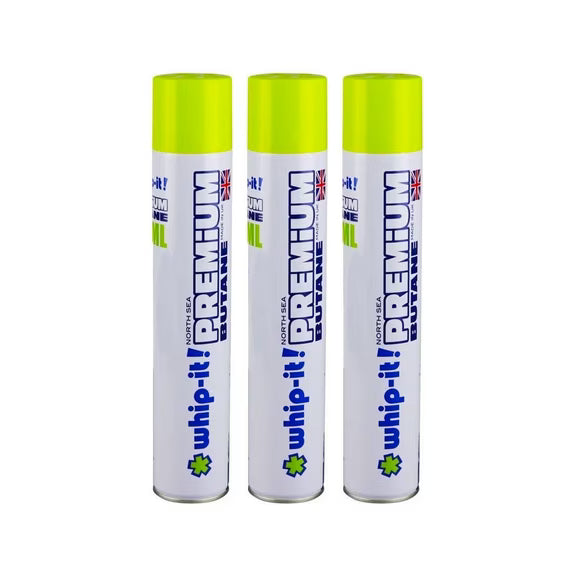 Whip-it! Premium 420ml Cans World's Purest Butane Whip it Made in the UK 3 Cans
